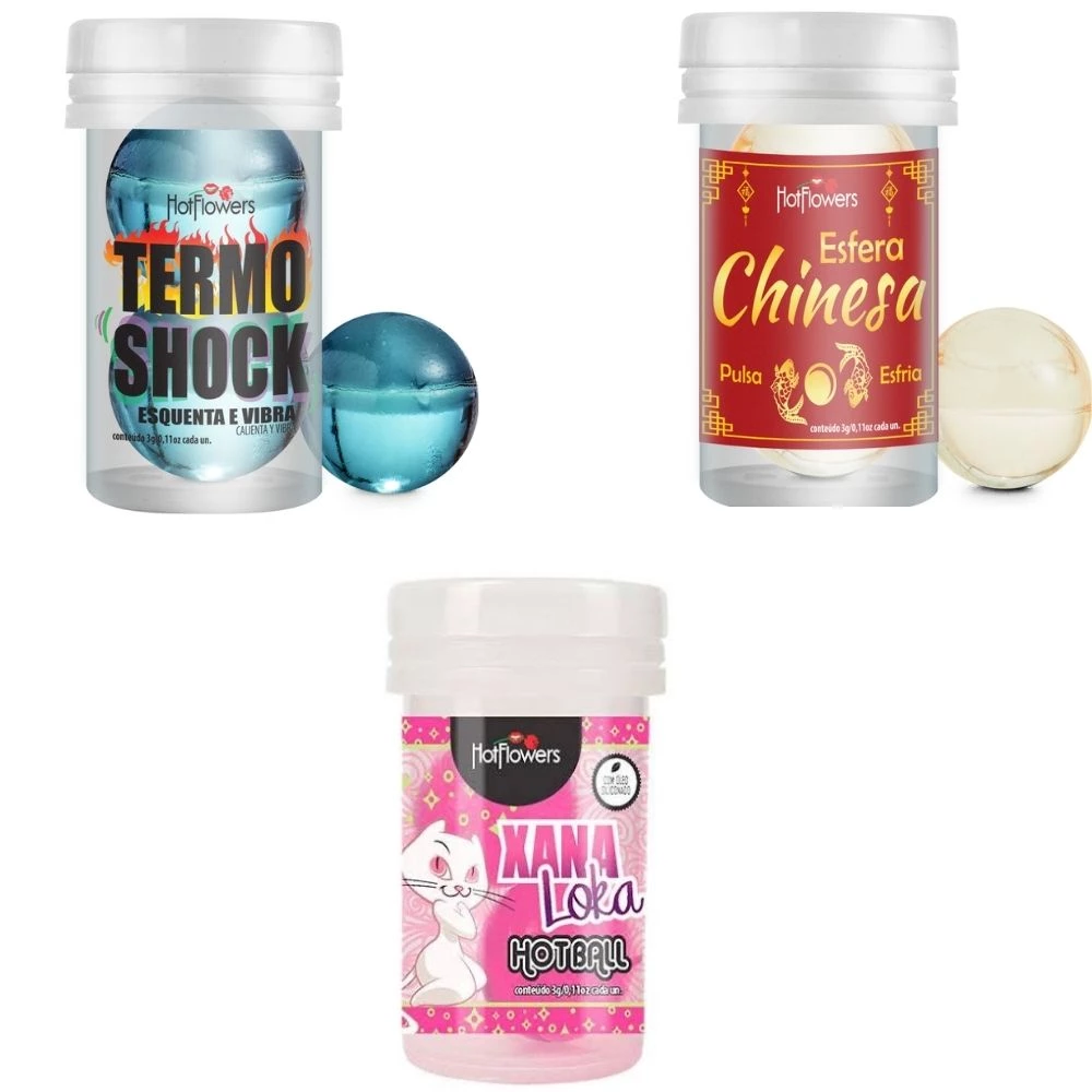 Bola Explosiva Íntima de Placer Hot Ball Plus Doble Hot Flowers
