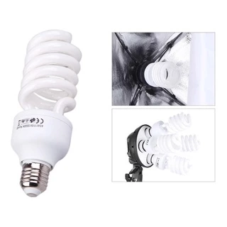 Lâmpada de estúdio de fotografia 5500k 45w E27 Fluorescente Fria 110v ou 220v