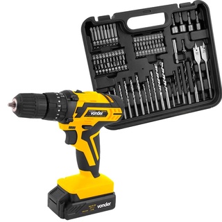Parafusadeira/Furadeira de Impacto 3/8" Com 74 Pecas PFV074