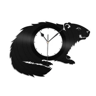 Marmota - Relógio Disco De Vinil Decoração