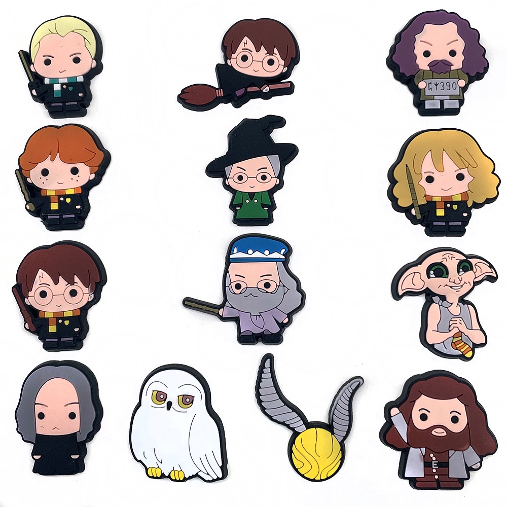 Desenho Animado Harry Potter jbt Pin Magic jibitz croc Charm Shoe Acessórios Decorações Para As Crianças