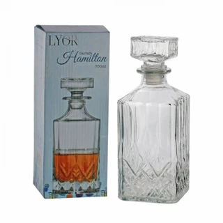 Garrafa De Vidro P/ Licor Ou Whisky Diamante 900ml Lyor