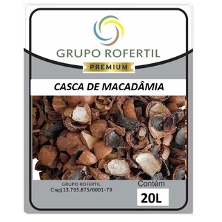Casca de Macadâmia Original 20 Litros Grupo Rofertil Excelente