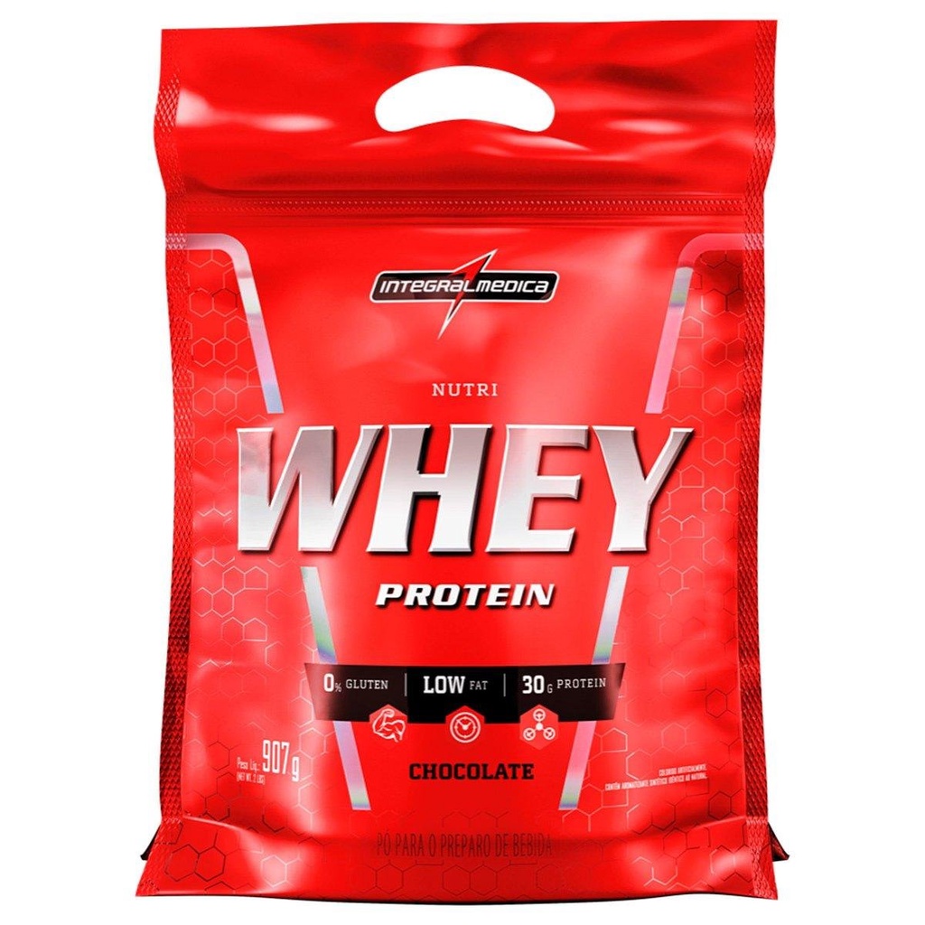 Nutri Whey Protein Isolado E Concentrado Chocolate 907g Integralmedica