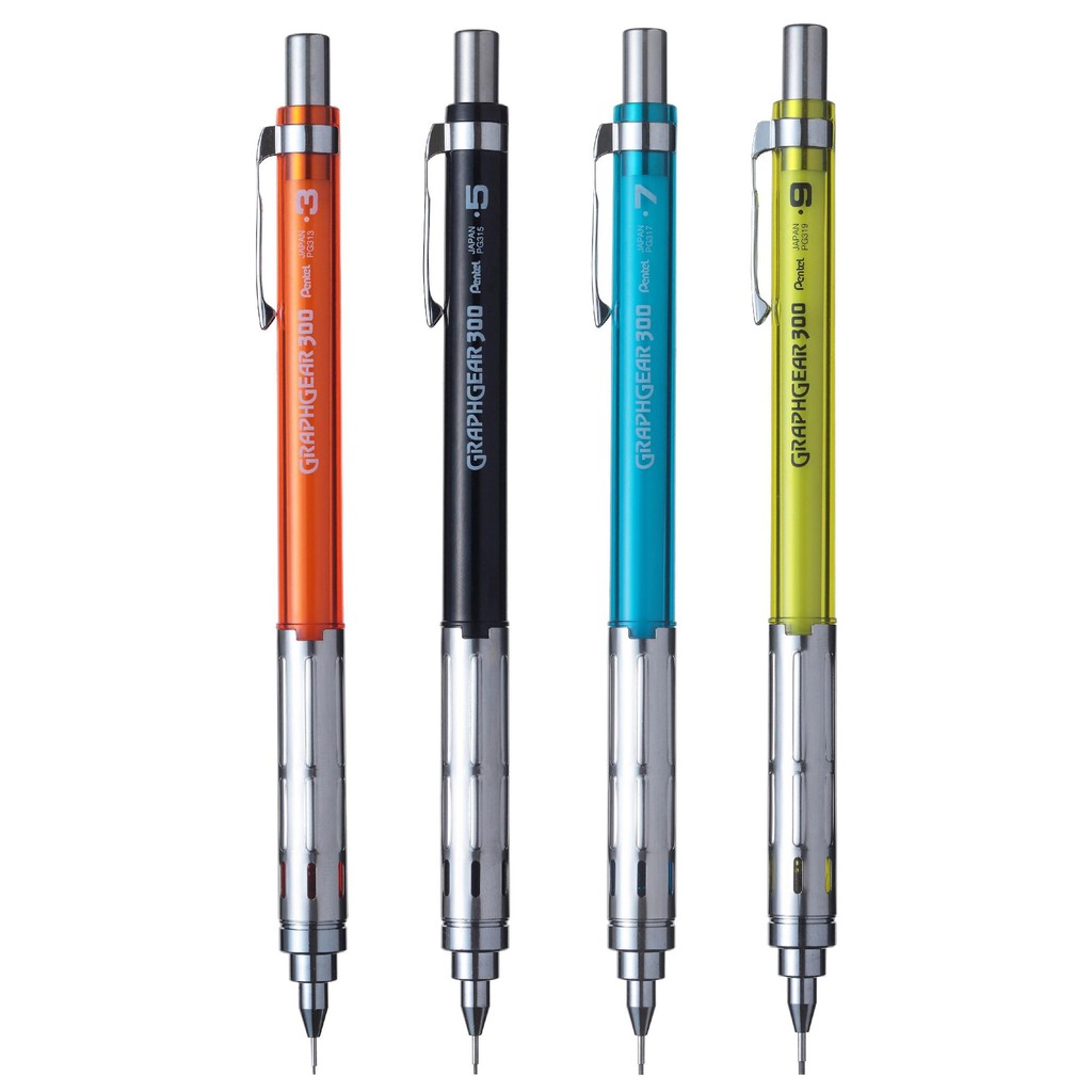 Pentel Arts GraphGear 1000 – Portaminas prémium de 0.028 in (PG1017CPABP), color azul – Yaxa