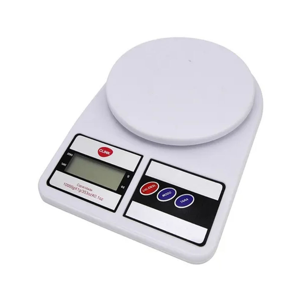 Balança Digital Eletrônica Cozinha Pesar SF-400, Até 10 kg, Escala 1 ...