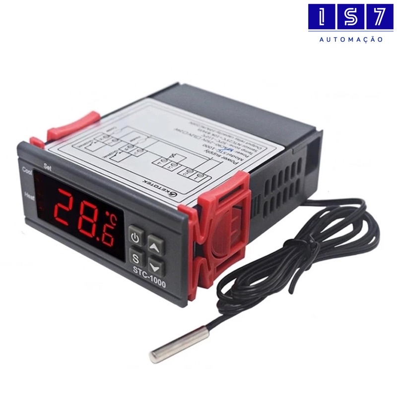 Termostato Digital Stc 1000 Controlador De Temperatura 12v Shopee Brasil 3218