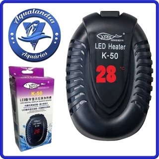 Termostato Com Aquecedor Hopar K-50 50w 110v Para Aquario