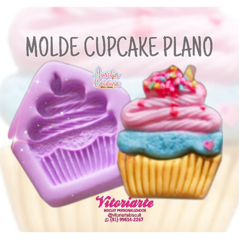 Aplique de Silicone - Cupcake I