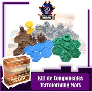 Kit de componentes - Terraforming Mars Com cidades personalizadas