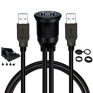 Extensão USB 3 0 Para Fêmea Montagem Embutida Carro
