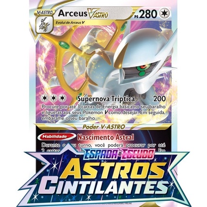 Carta promocional 'Arceus V' de Pokémon Legends: Arceus disponível