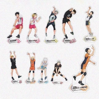 Anime Haikyuu High School Vôlei De Escola Figuras De Suporte Acrílico De Mesa Colecionáveis Decorativos