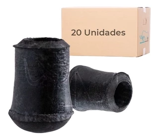 20pc Ponteira Pé De Cadeira Externa Redonda Borracha 1/4 6mm