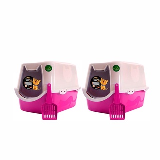 Combo com 02 banheiros para Gatos - Rosa - Durapet