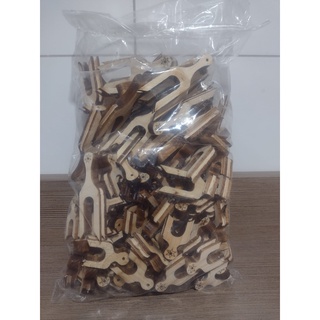 Kit Cabeça de Poleiro Presilha para Gaiola de Coleiro 120 Unidades.