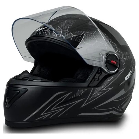 Capacete Moto Fw3 Gt2 Sport Integral Preto Fosco Lindo Acabamento R8 58 60