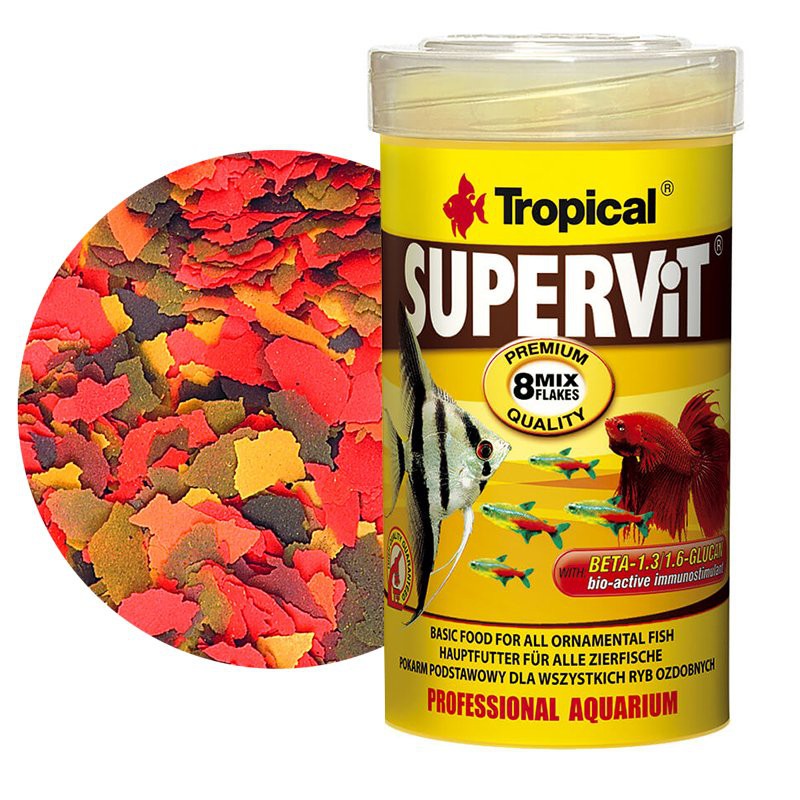 Mangime Per Pesci Tropical Supervit - Scaglie Complete Con Beta-Glucano E Vitamina C - Foto 8