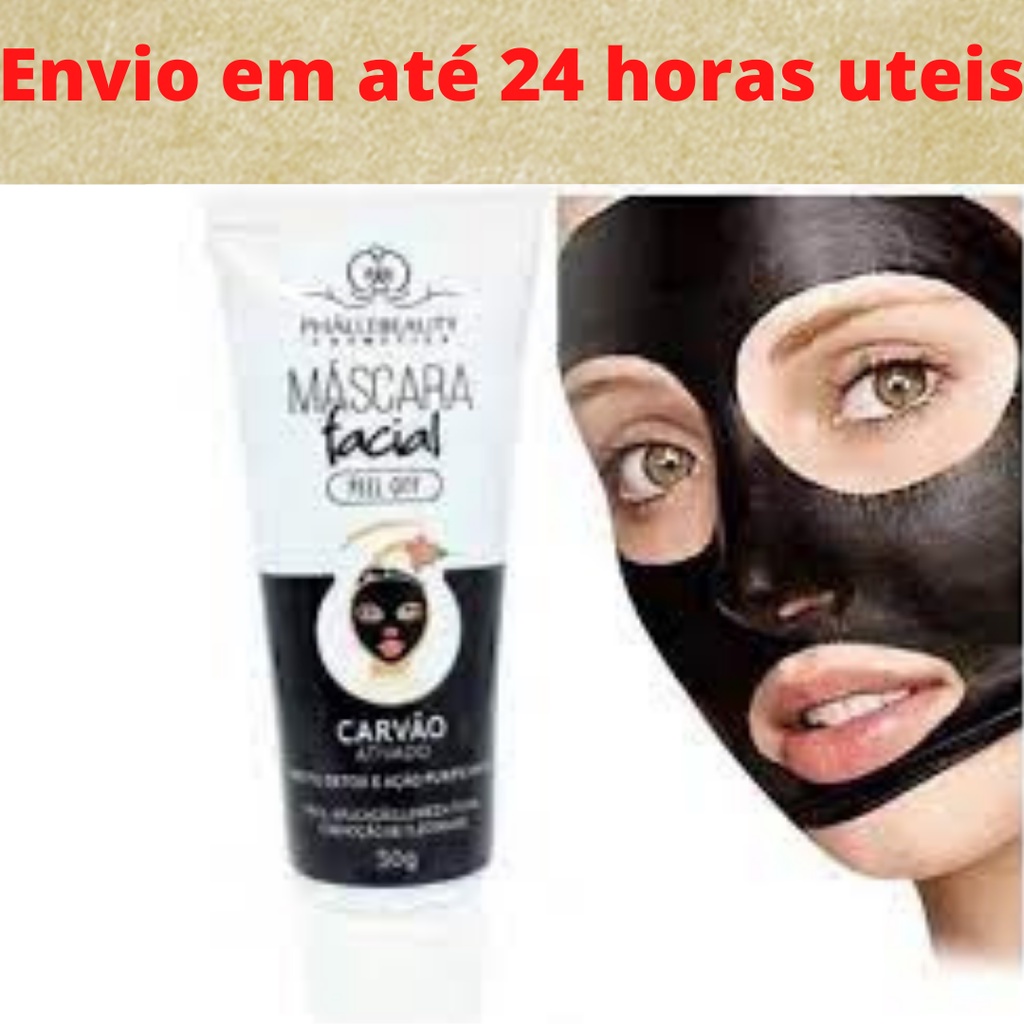Mascara de Rosto Carvao Ativado Phallebeauty | Shopee Brasil