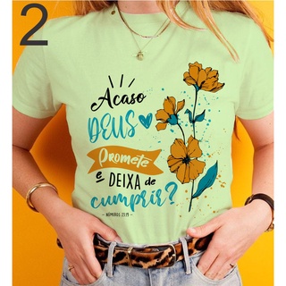 Camiseta Feminina Algodão Gola Redonda T Shirt Filha do Rei Cristã Gospel  Frases Bíblicas Cor:Amarelo;Tamanho:GG