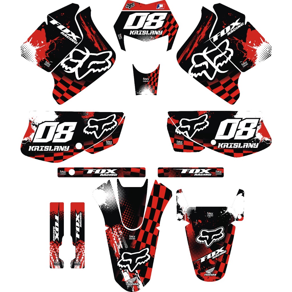 Kit Adesivo Moto Cross Trilha Xr 200 0,20mm