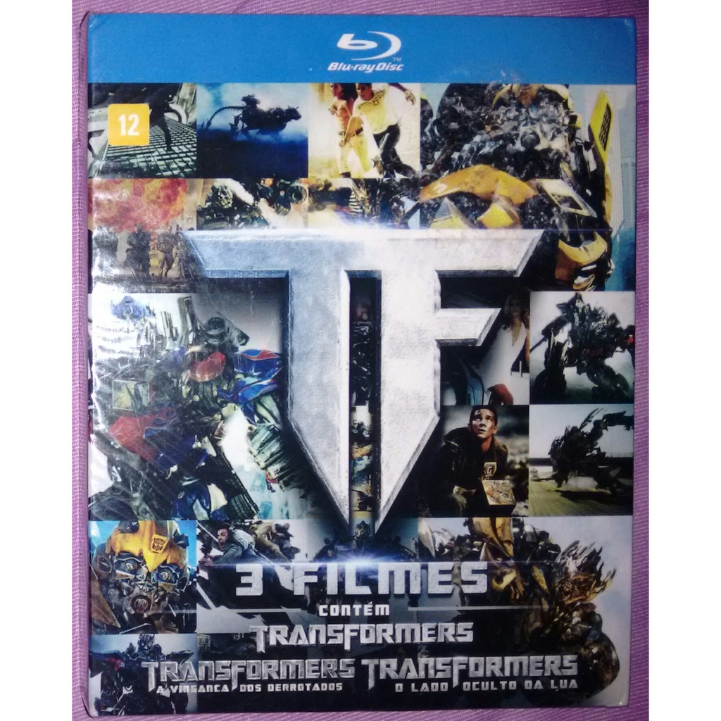 Coleção Blu-ray Filmes Transformers O Lado Oculto da Lua e A Era da  Extinção Original Dublado e Legendado