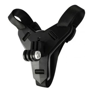 Suporte Queixo Capacete Afivelado P/ Gopro Sjcam Eken Xiaomi