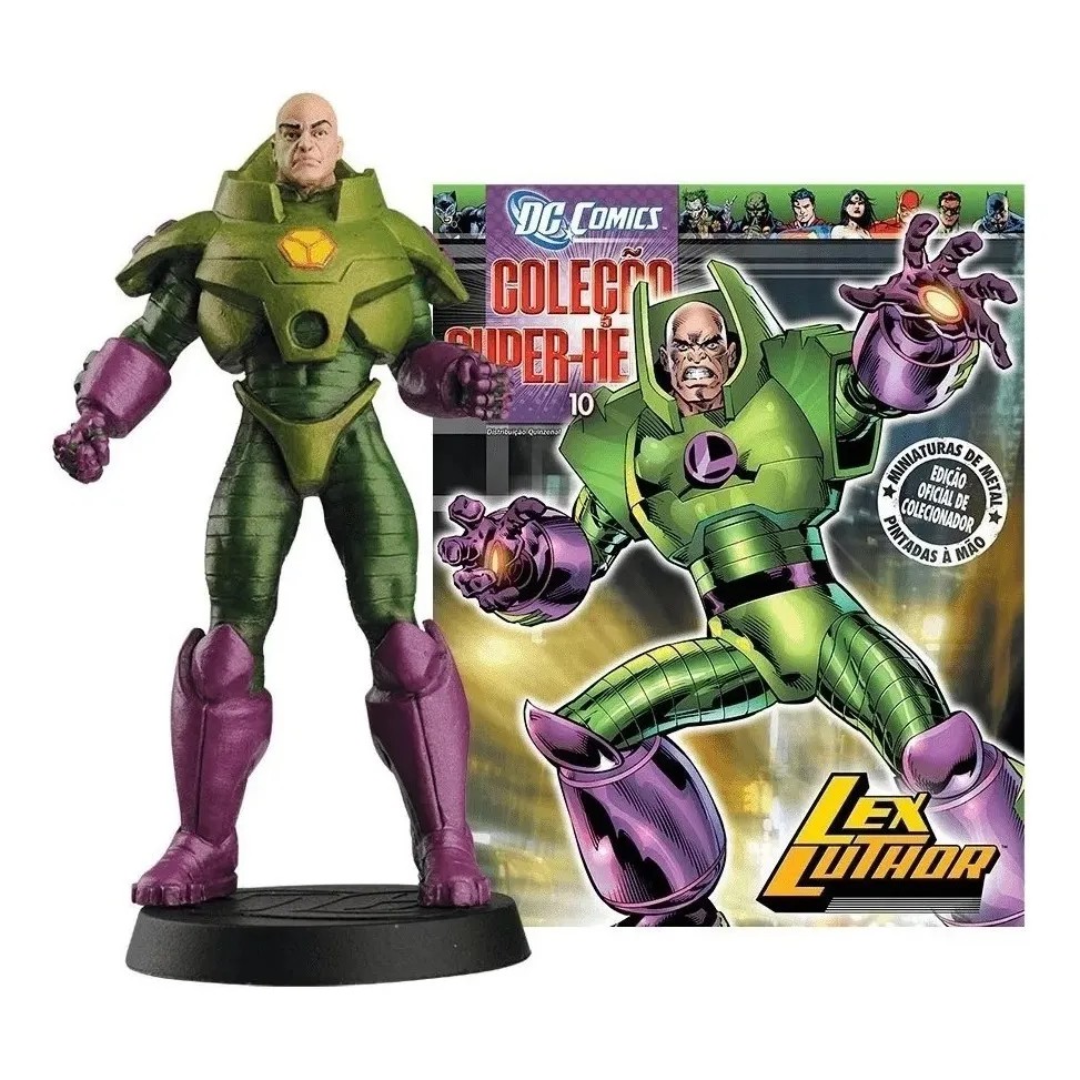 Boneco Lex Luthor - Eaglemoss - 10 Cm - Metal | Shopee Brasil