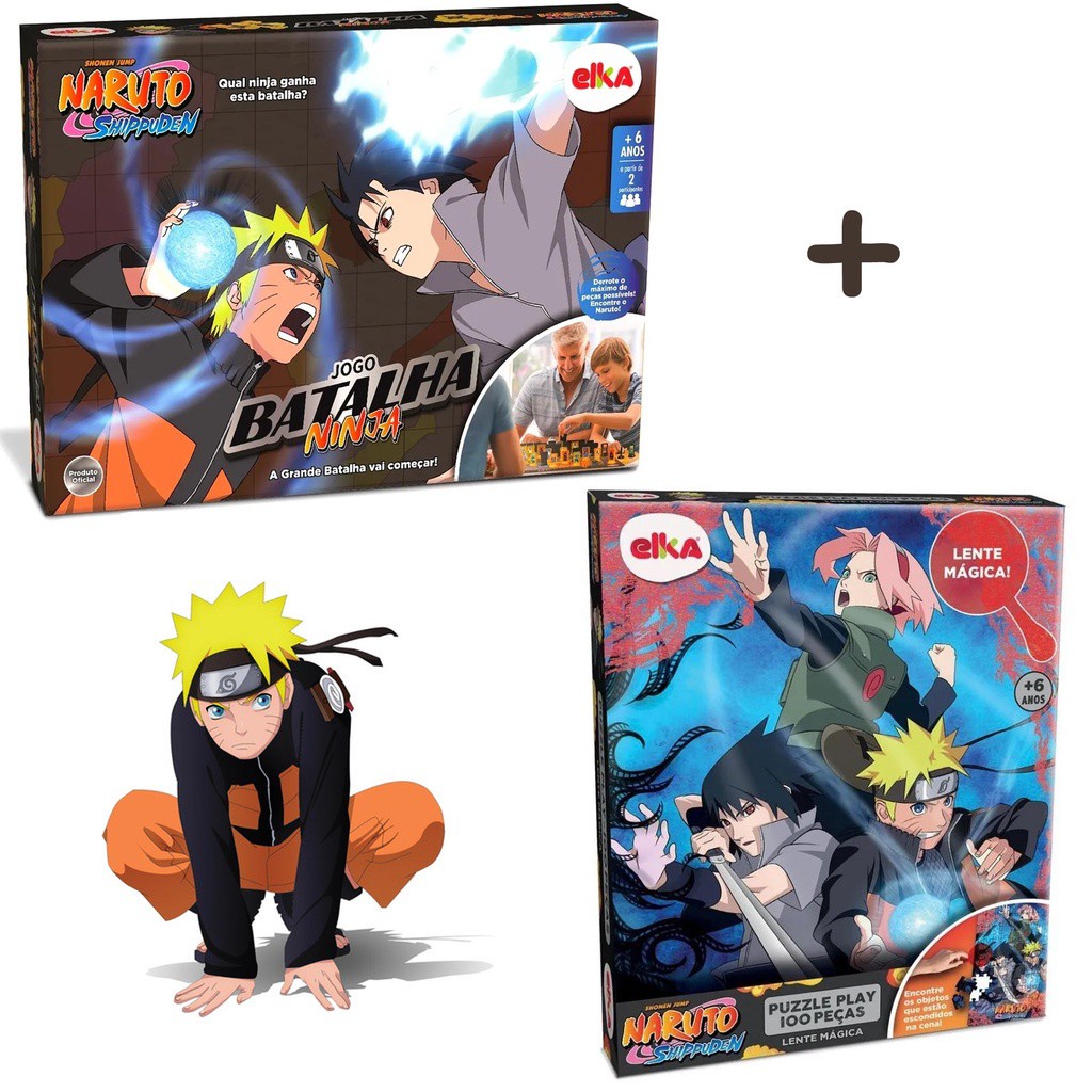 Jogo Naruto Rank Ninja Tabuleiro Infantil 1189 - Elka Brinquedos
