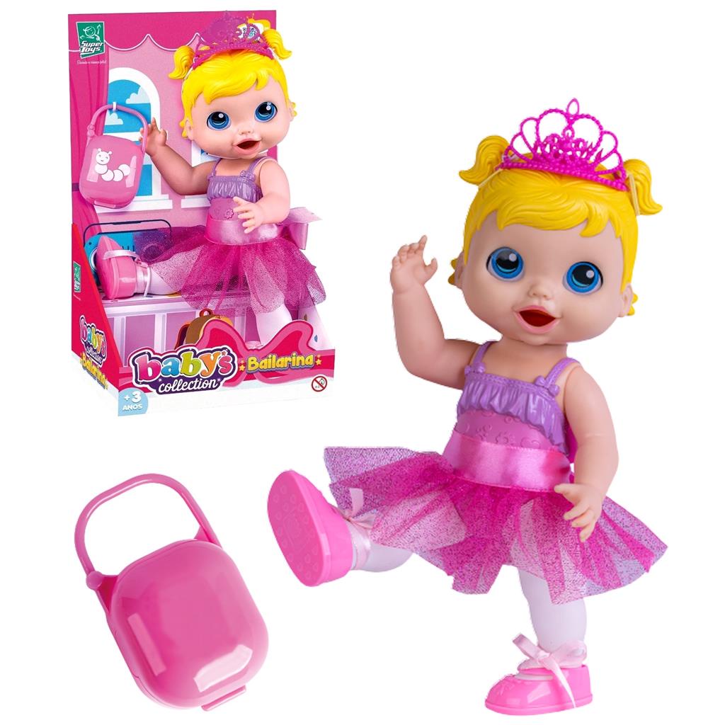 Boneca Baby's Collection Bailarina 485 - Super Toys - Faz a Boa!