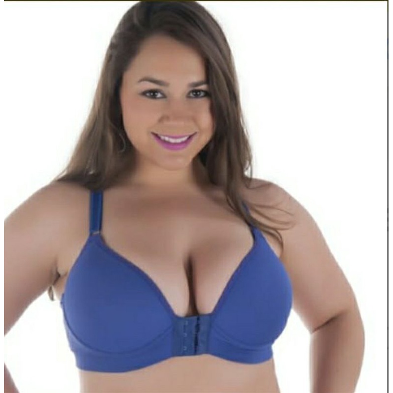 sutiã reforçado PLUS SIZE fecho frontal com bojo