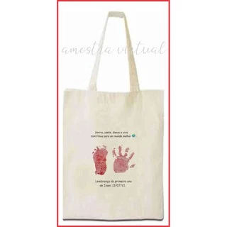 100 Ecobag - Sacola Ecológica - Bolsa de algodão Personalizada 30x40 com sua arte