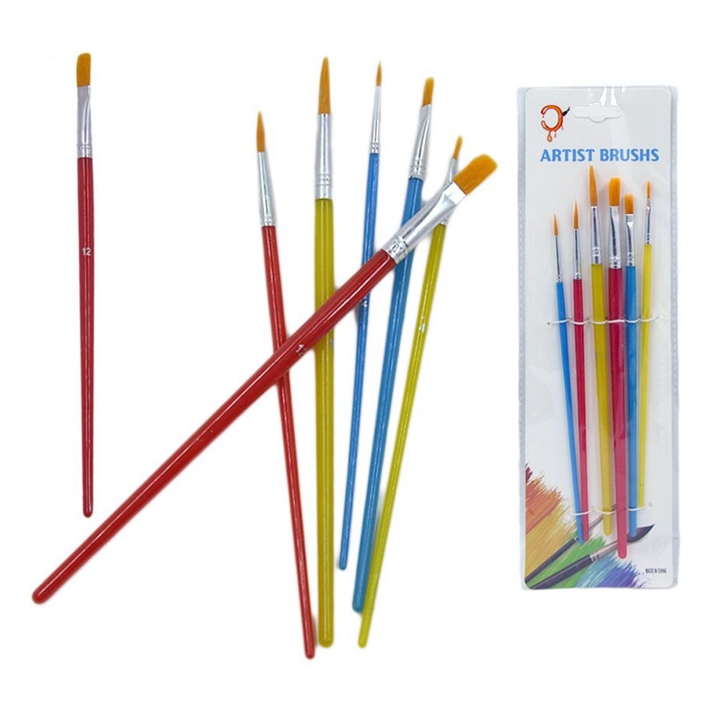 Kit De Pincel Para Pintura Artística Com 6pcs , Material Escolar ...