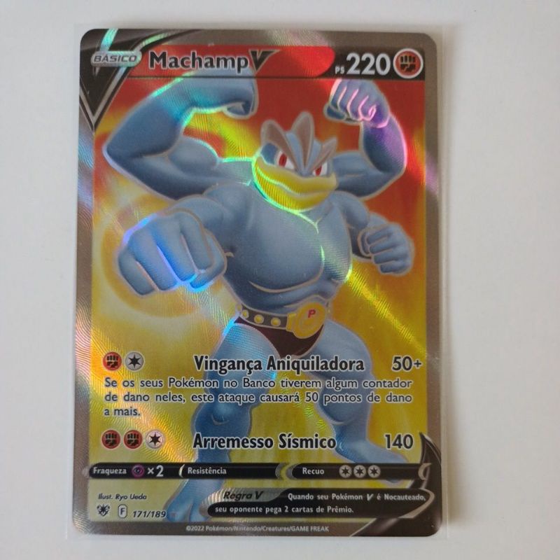 Carta Pokémon Machamp V Forte Estrelas Radiantes Original