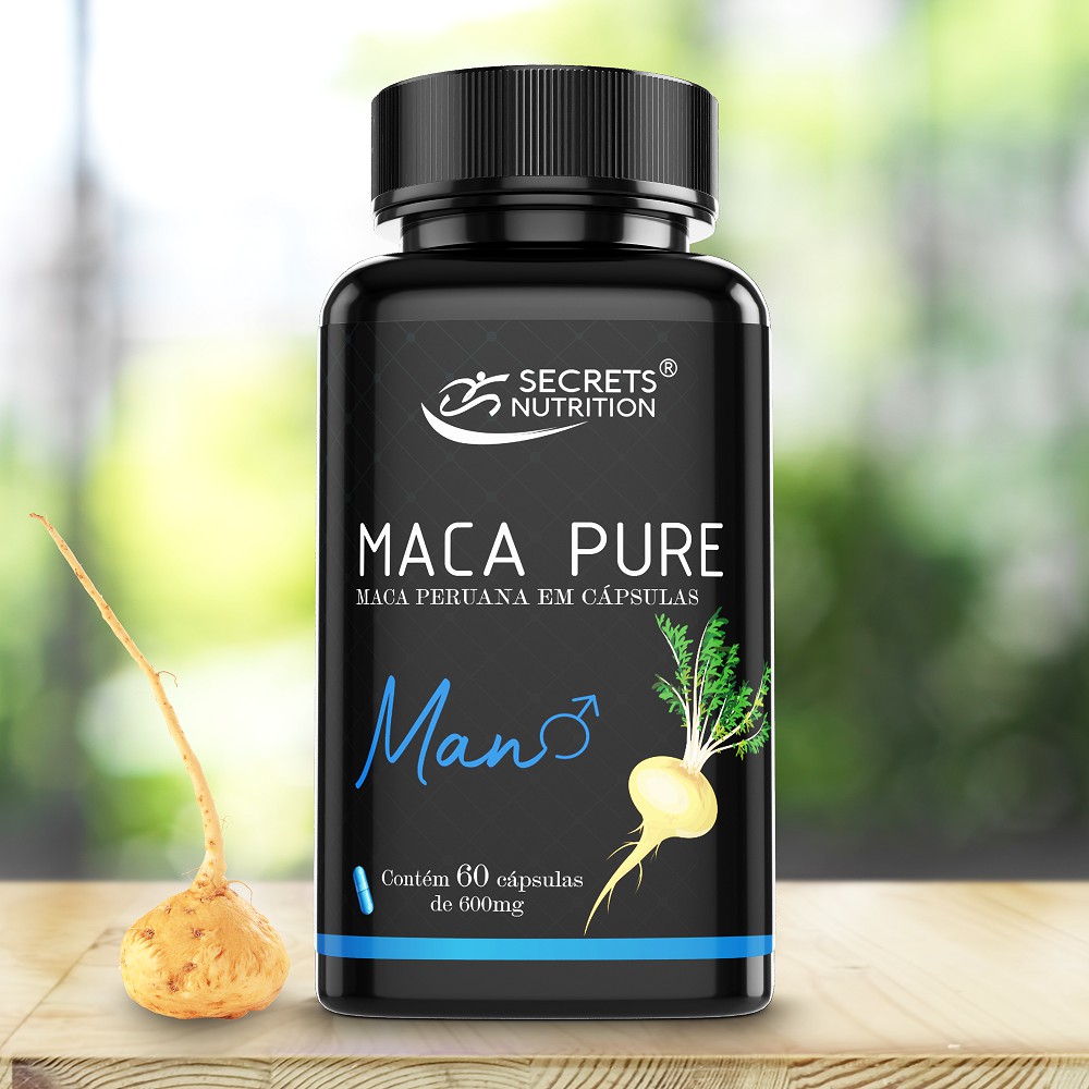 Maca Peruana para o Homem Pure man Secrets Nutrition aumenta libido ...