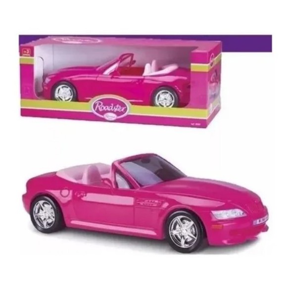 Carrinho de Controle Remoto Barbie Style Machine 3 Funções Candide Rosa