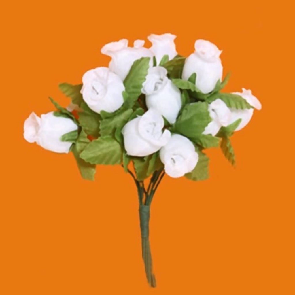 Mini Rosa Artificial Pacote com 72 Unidades BRANCO - 101 | Shopee Brasil