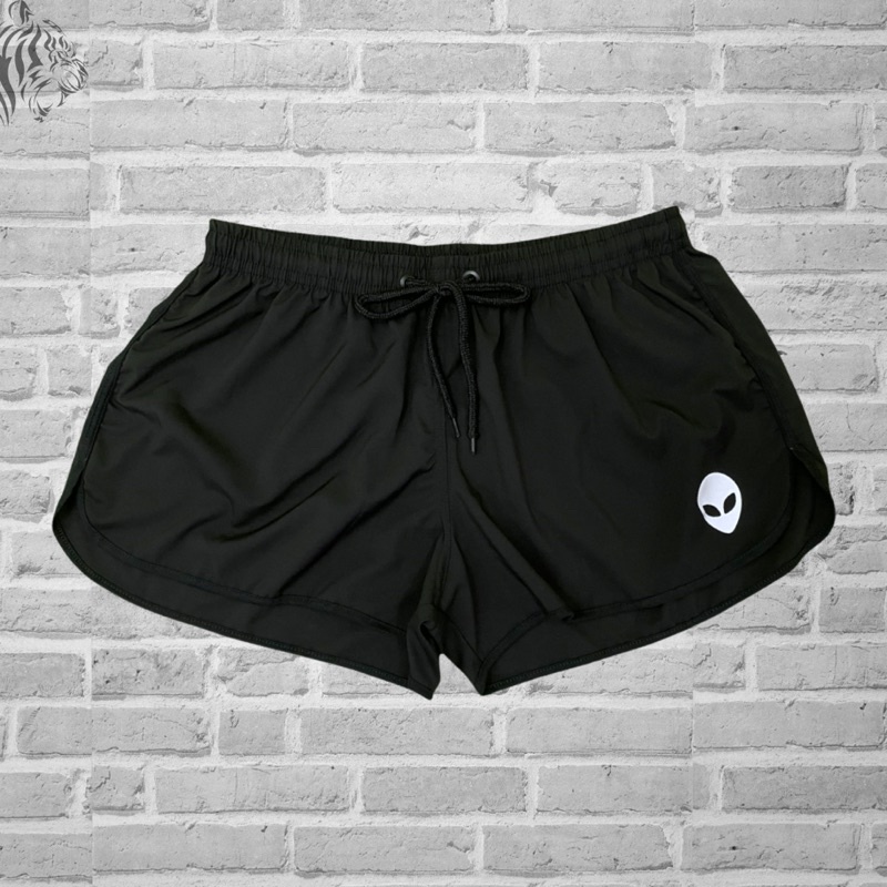Shorts Feminino Moda Praia Tactel em Elastano Preto Et Tumblr
