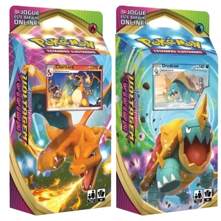 Kit 02 Decks Iniciais Pokémon - Charizard + Drednaw Espada e Escudo 4 Voltagem Vívida - COPAG