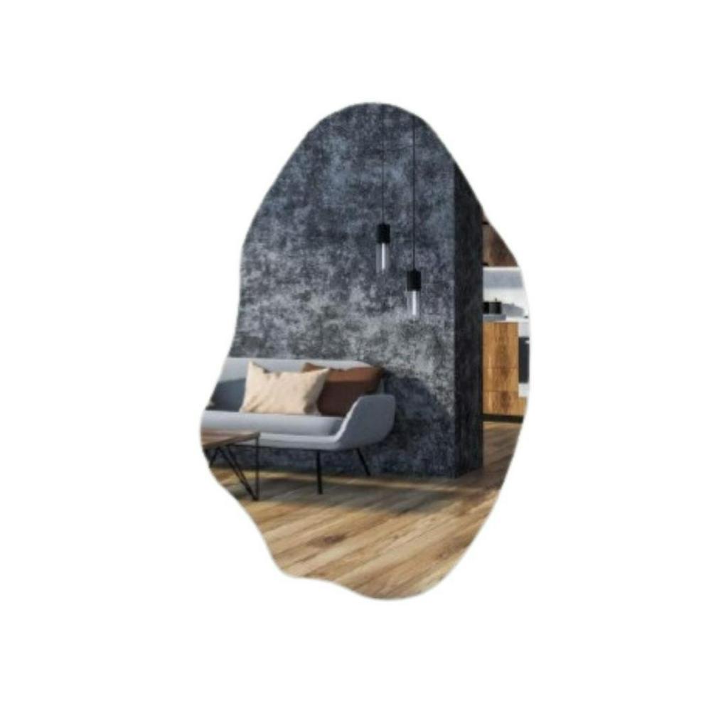 Espelho Grande Orgânico Lapidado P/Quarto Sala Banheiro ORG 04