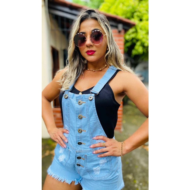 Jardineira store feminina 2019