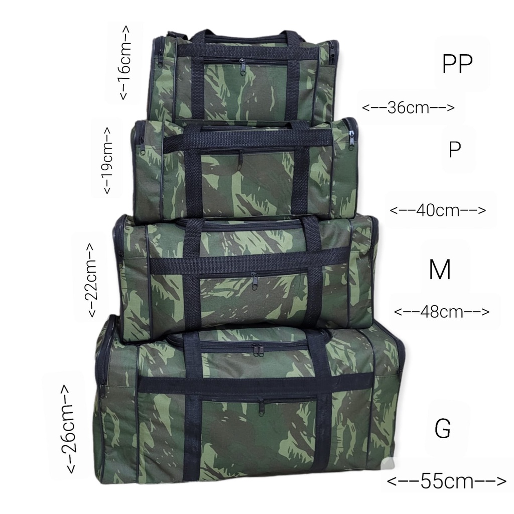 Bolsa Mala Para Viagem E Pesca Camuflada