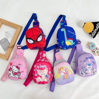 Baby Girls Boys Cross Shoulder Bags Sacos De Cintura Para Crianças Impressão De Bolsas Pequenas Kids Cute Crossbody Bag Kid Portable Wallet