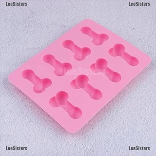 Em Molde de bolo de silicone com 8 buracos para biscoitos de gelatina, decoração de cupcake de doces