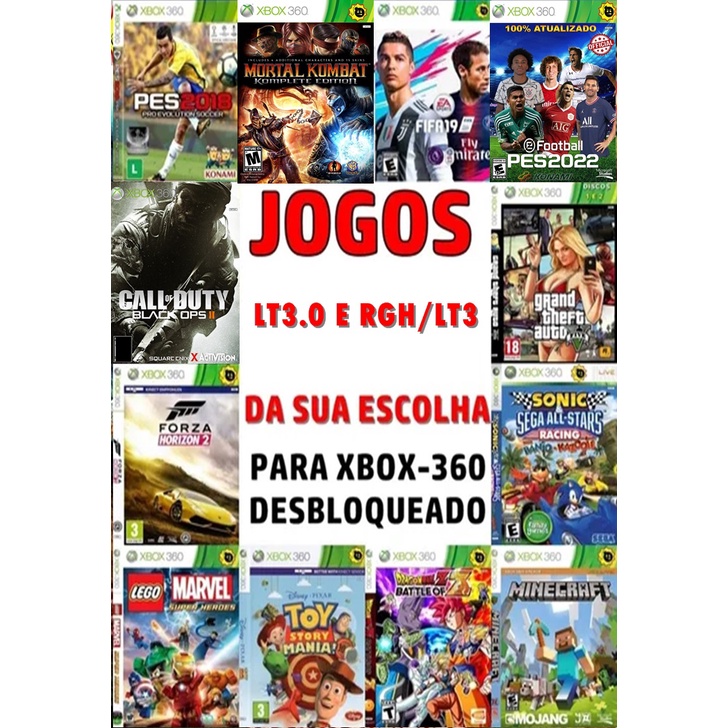 – Compre Jogos Xbox 360 Desbloqueados, RGH ,LT 3.0