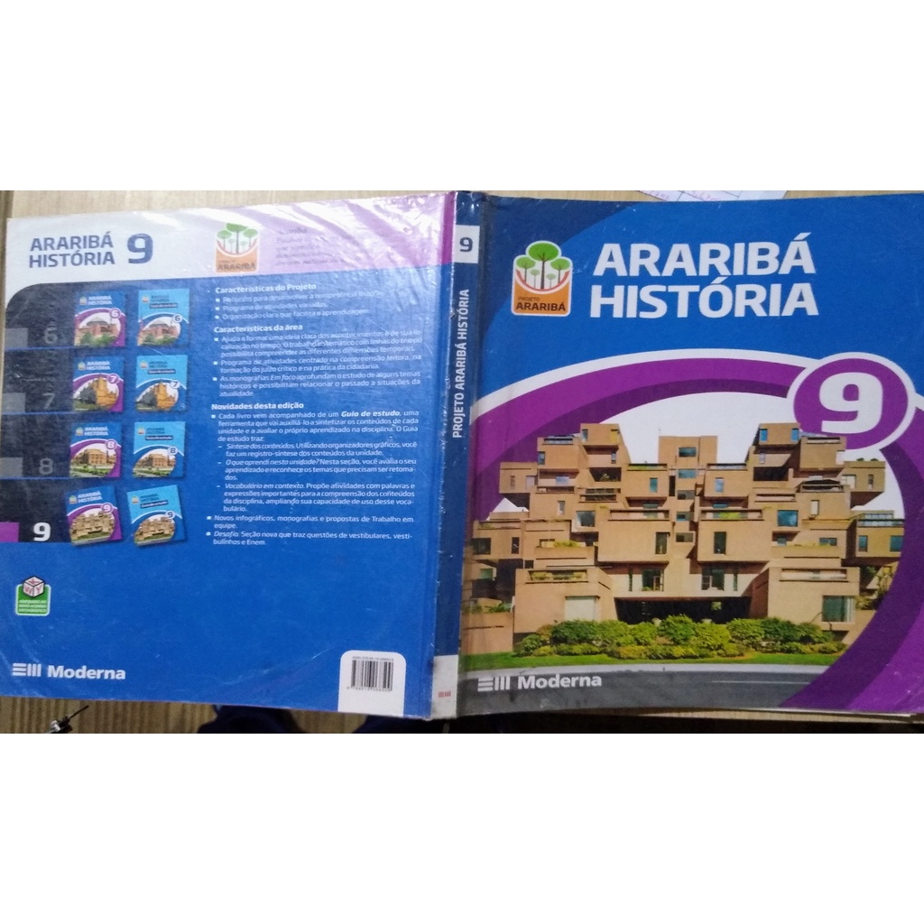 projeto araribá livro mais guia de estudosHistória 9 Ano | Shopee Brasil