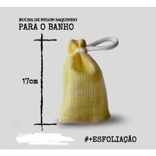 Bucha de nylon saquinho