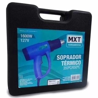 Soprador térmico (pistola ar quente) 1600W 110V e maleta - (MXT)