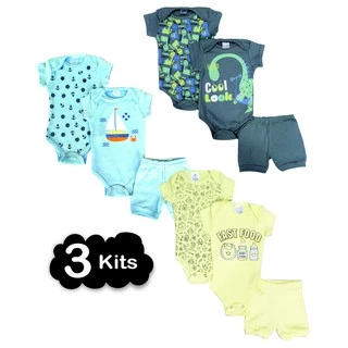 Roupas de Bebê 9 Peças Body bebe VERÃO MENINO ou MENINA Bodie curto