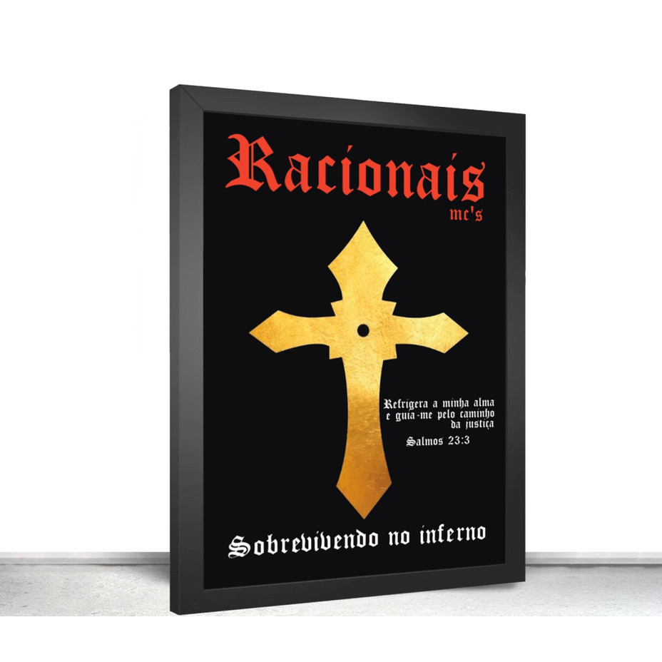 Quadro Decorativo poster Racionais Sobrevivendo No Inferno | Shopee Brasil